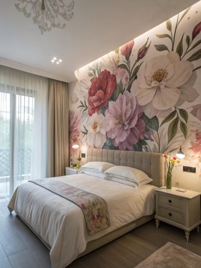 Dramatic Mixed Flower Wall