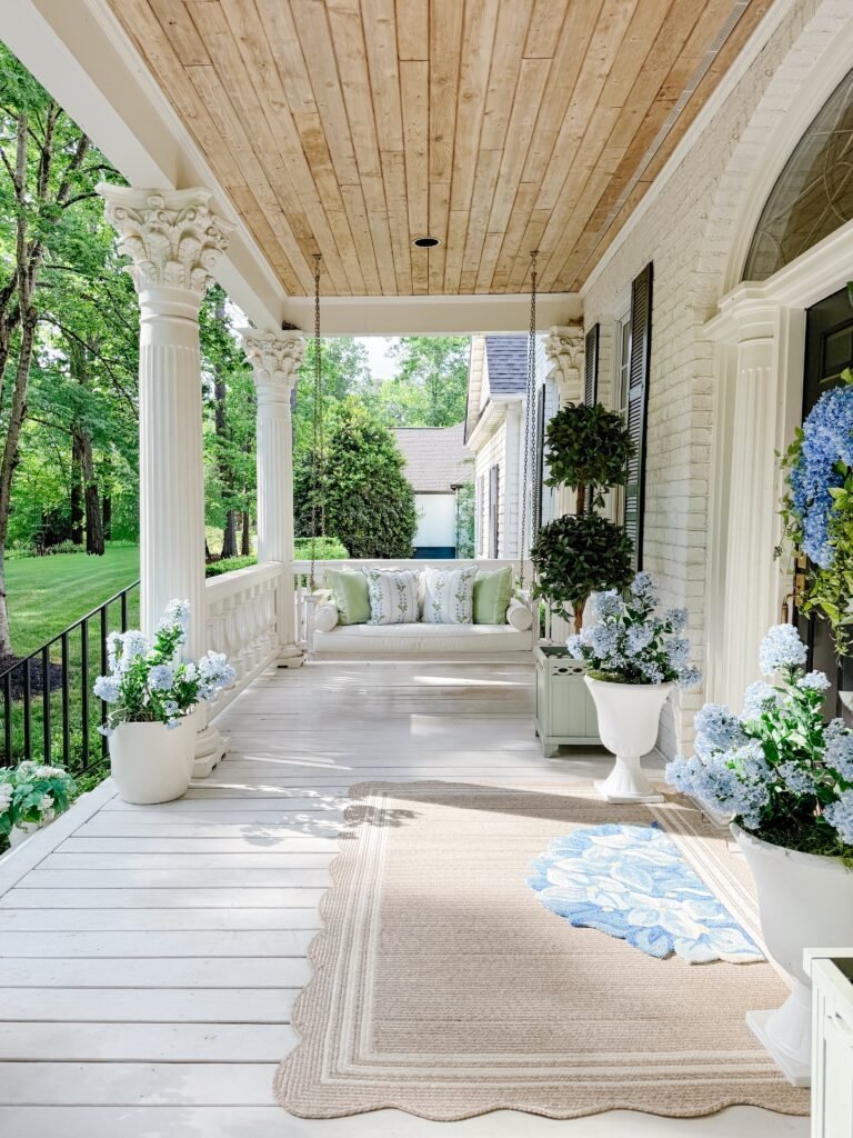 Elegant Hydrangea Swing