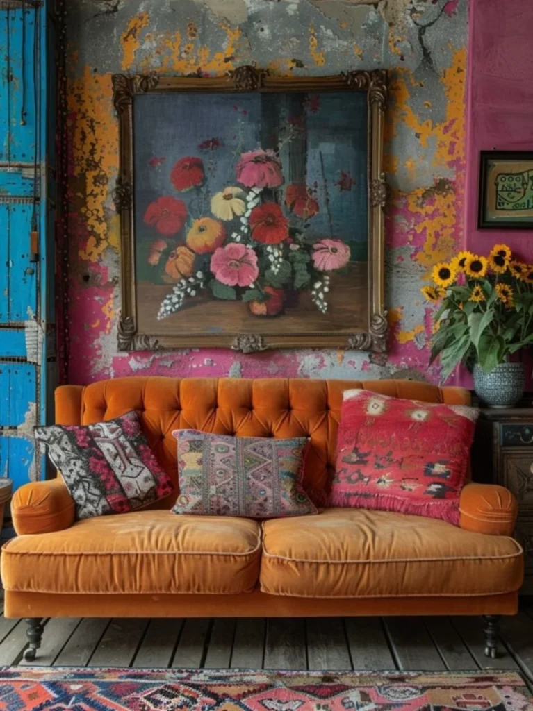 Feature an Orange Sofa