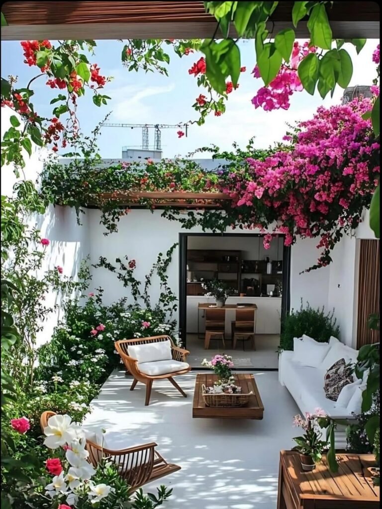 Flowering Pergola Patio