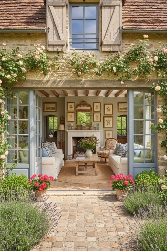 Frame the Entrance With Flowers