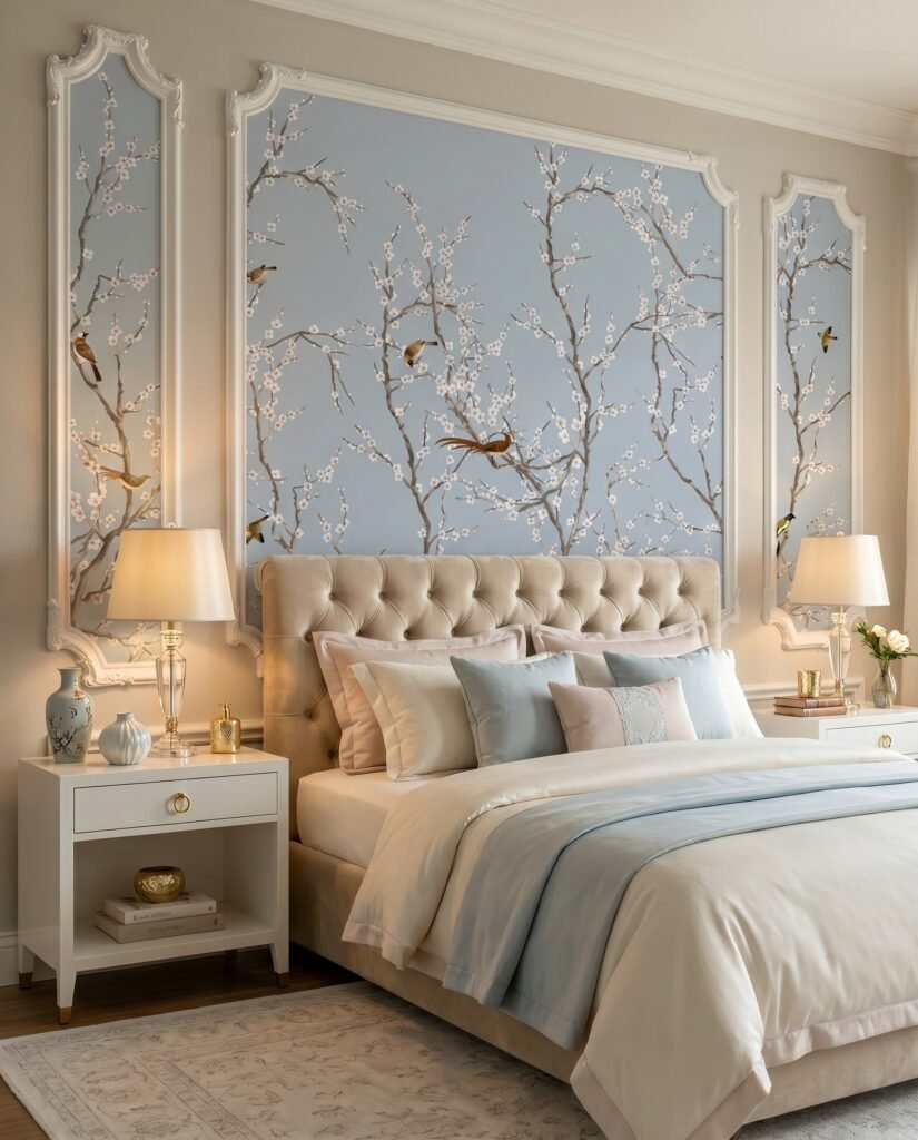 Framed Blossom Wallpaper Panels