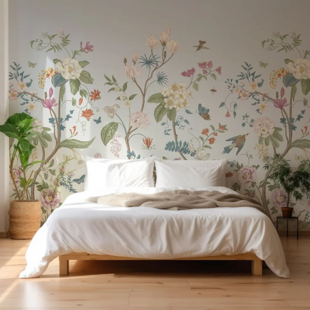 Garden Style Botanical Mural