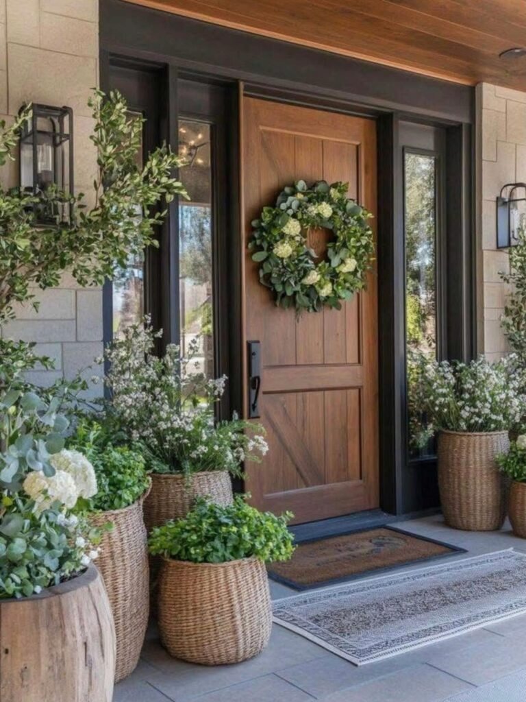 Group Woven Planters