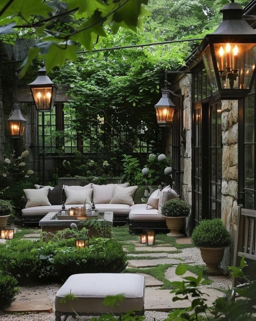 Lantern Lit Courtyard