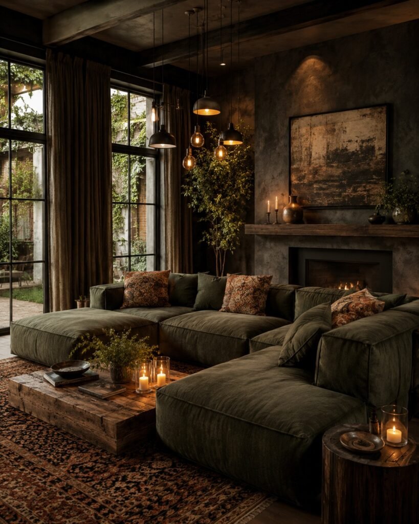 Layer Olive And Wood