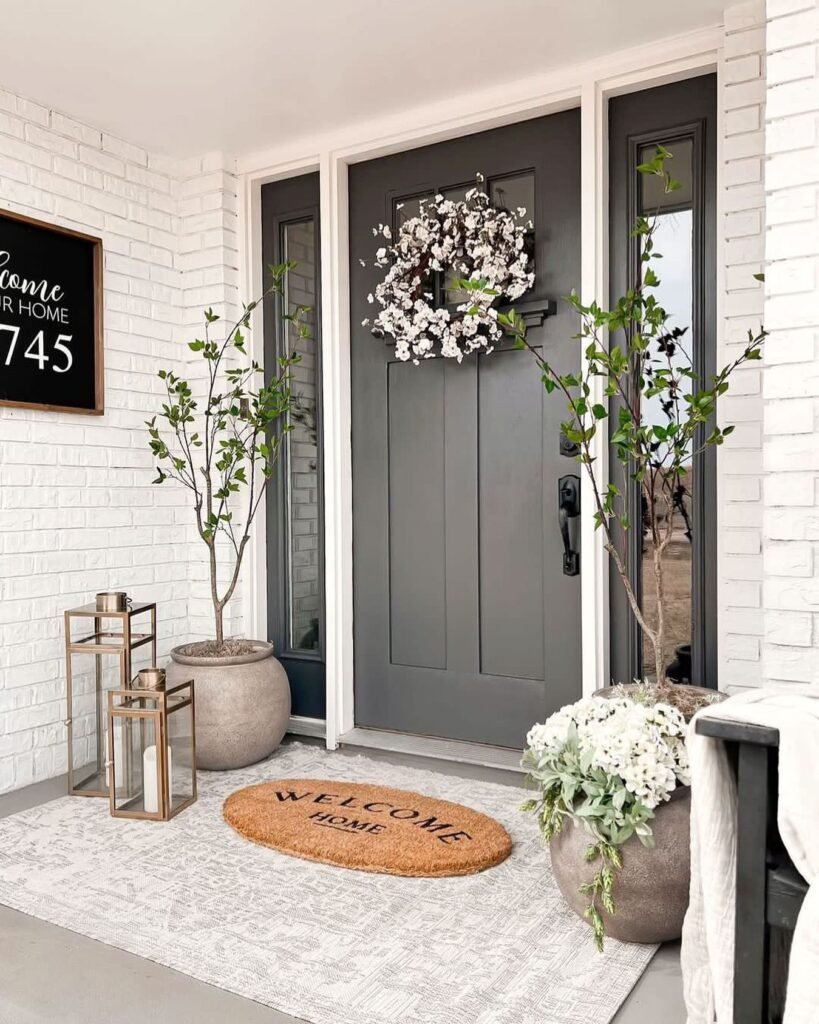 Layer Rugs at the Door
