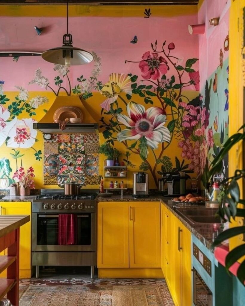 Maximalist Floral Walls
