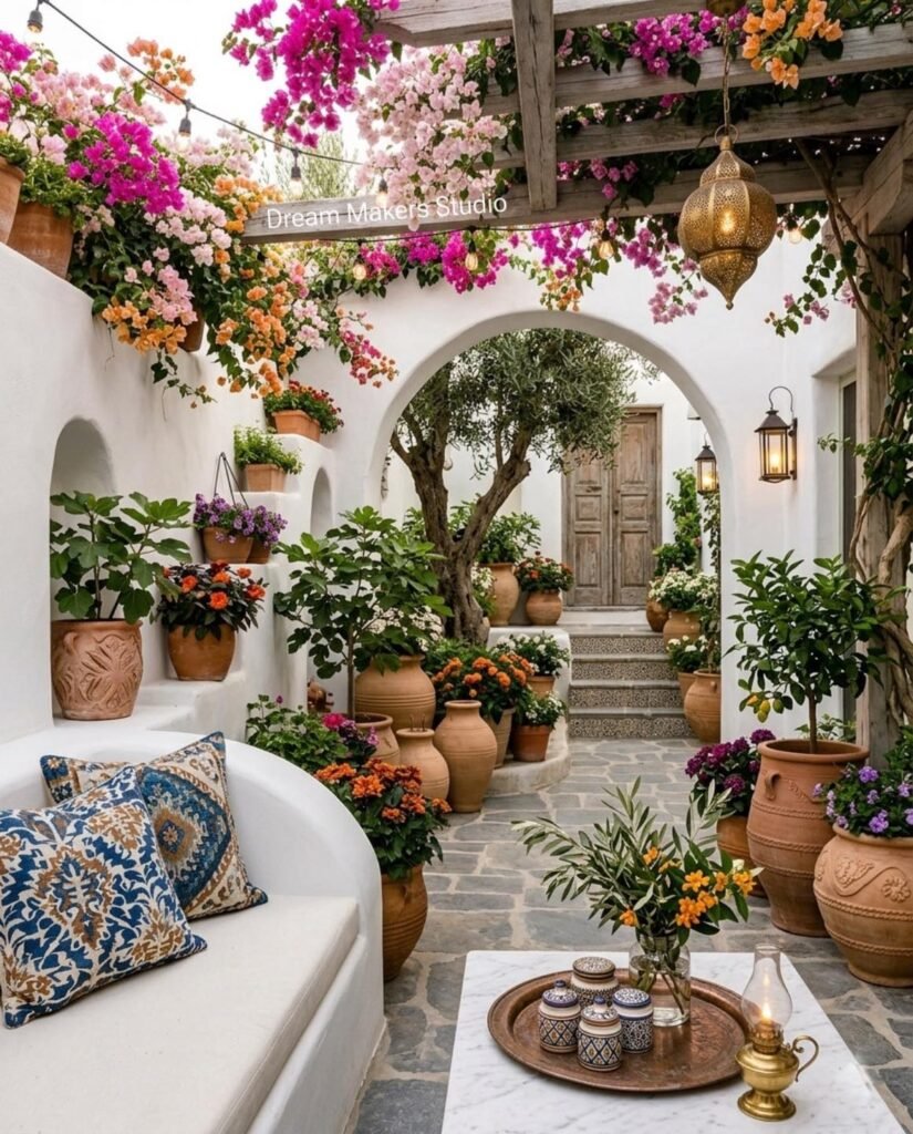 Mediterranean Courtyard Garden
