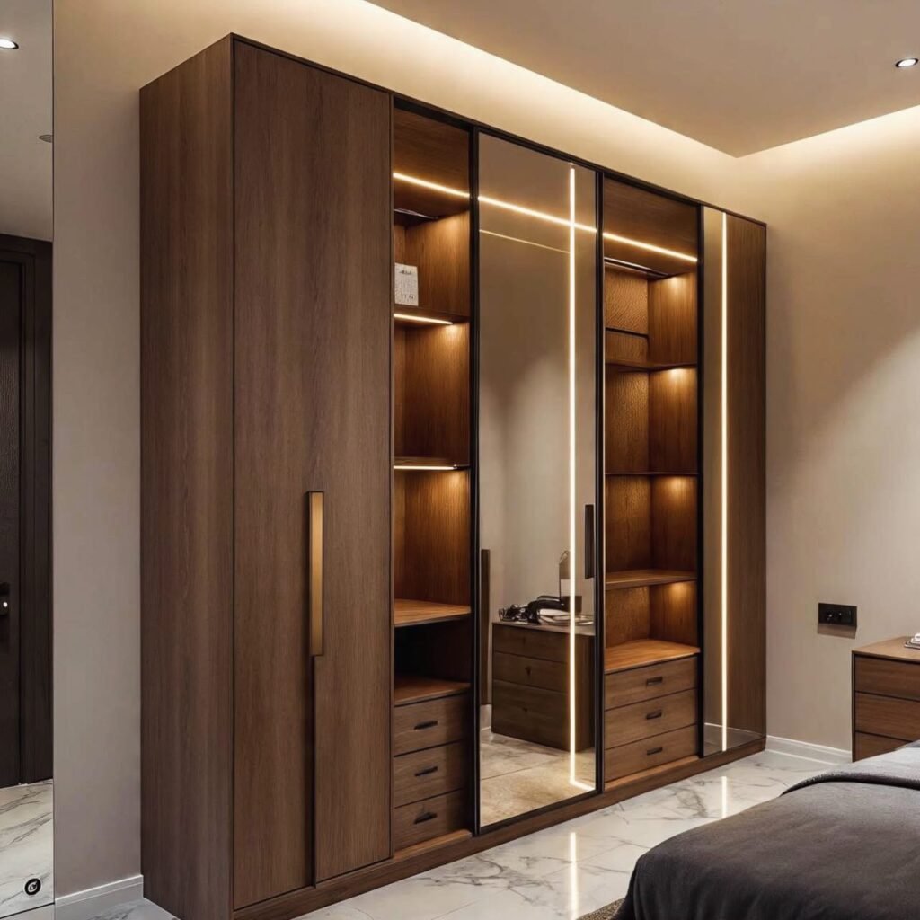 Mirror Center Wardrobe Design