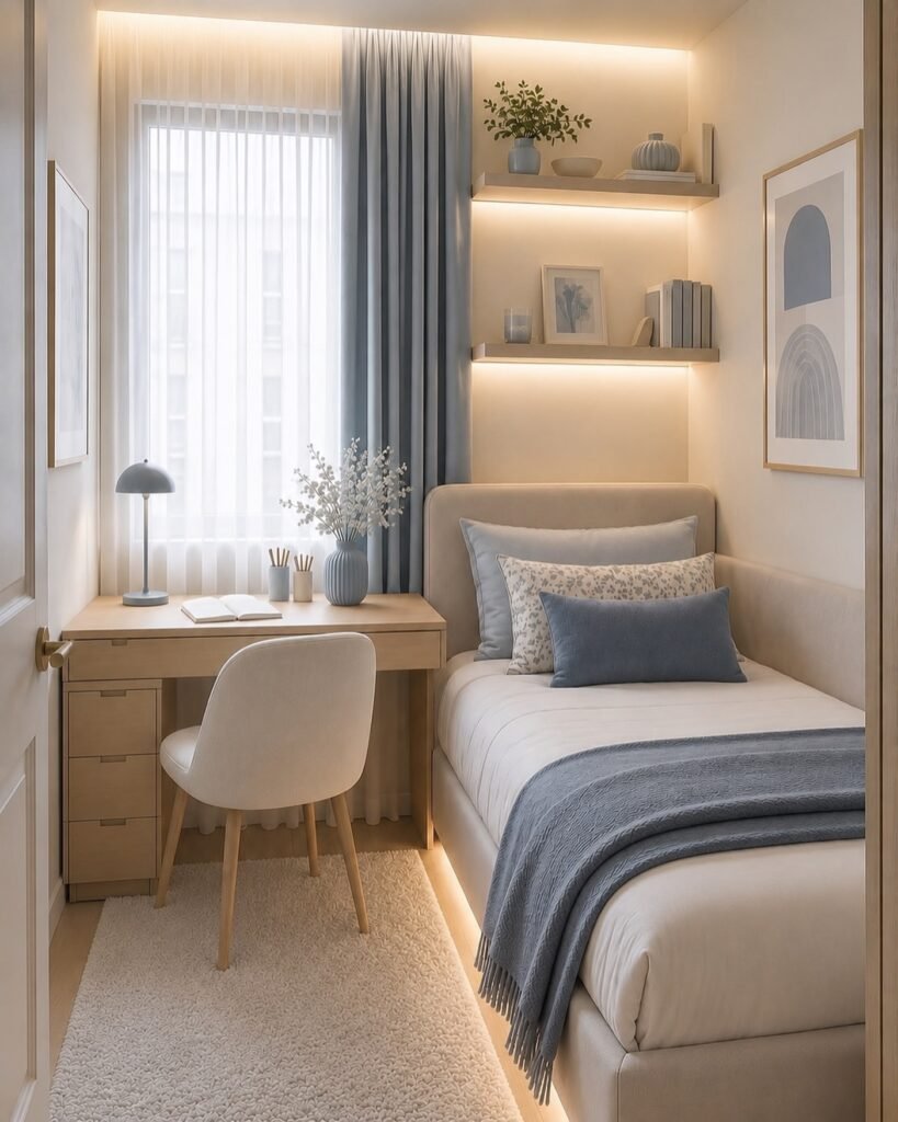 Plan a Narrow Bedroom