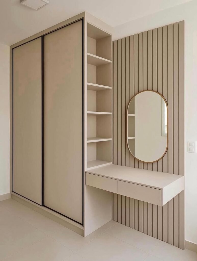 Sliding Wardrobe Vanity Combo