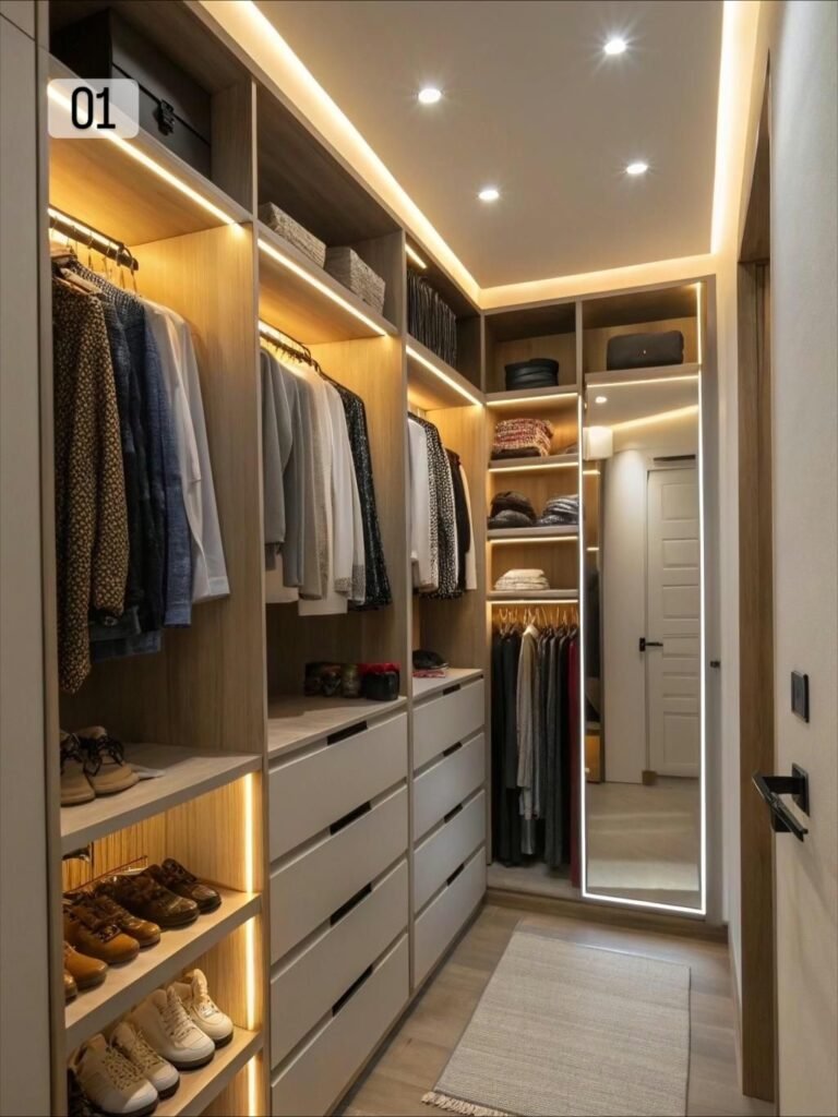 Streamlined Narrow Closet