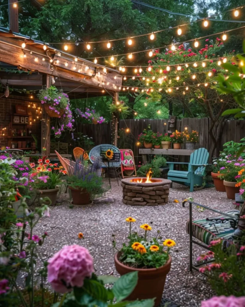 String Light Garden Lounge