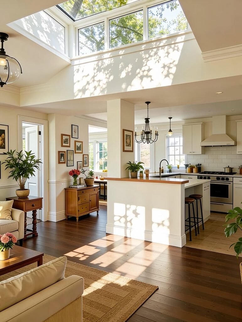 Sunlit Farmhouse Kitchen