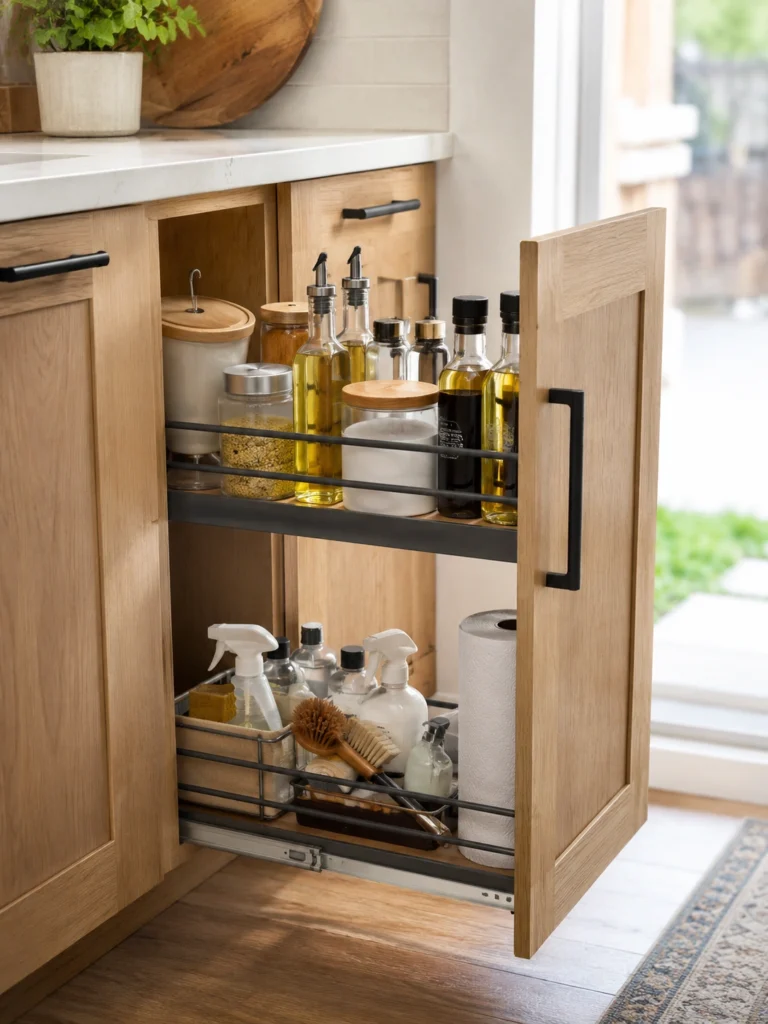 Turn Deep Cabinets Into Pull-Out Zones
