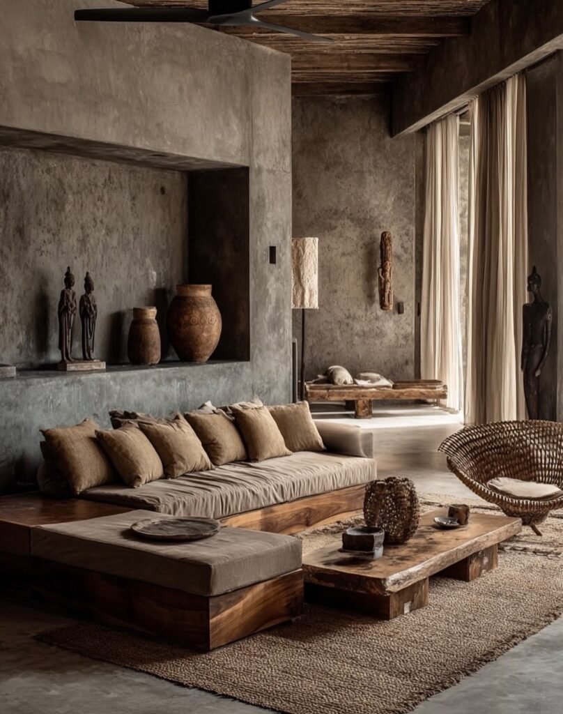 Use Calm Earthy Textures