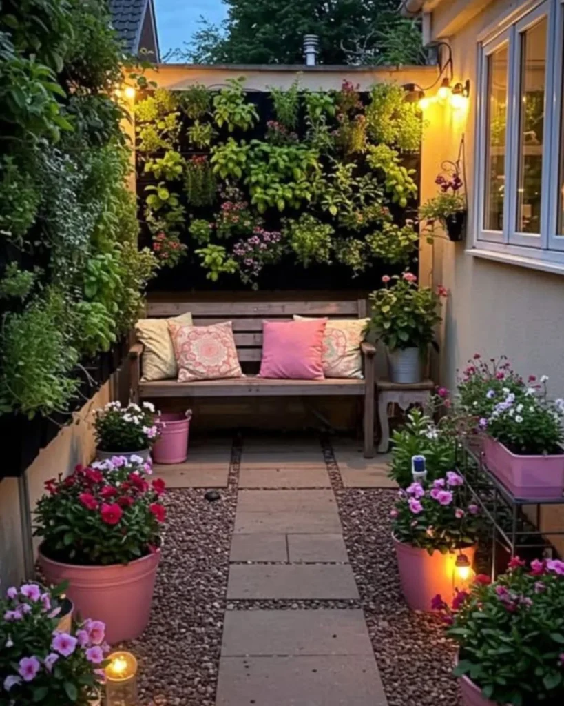 Vertical Side Patio Garden
