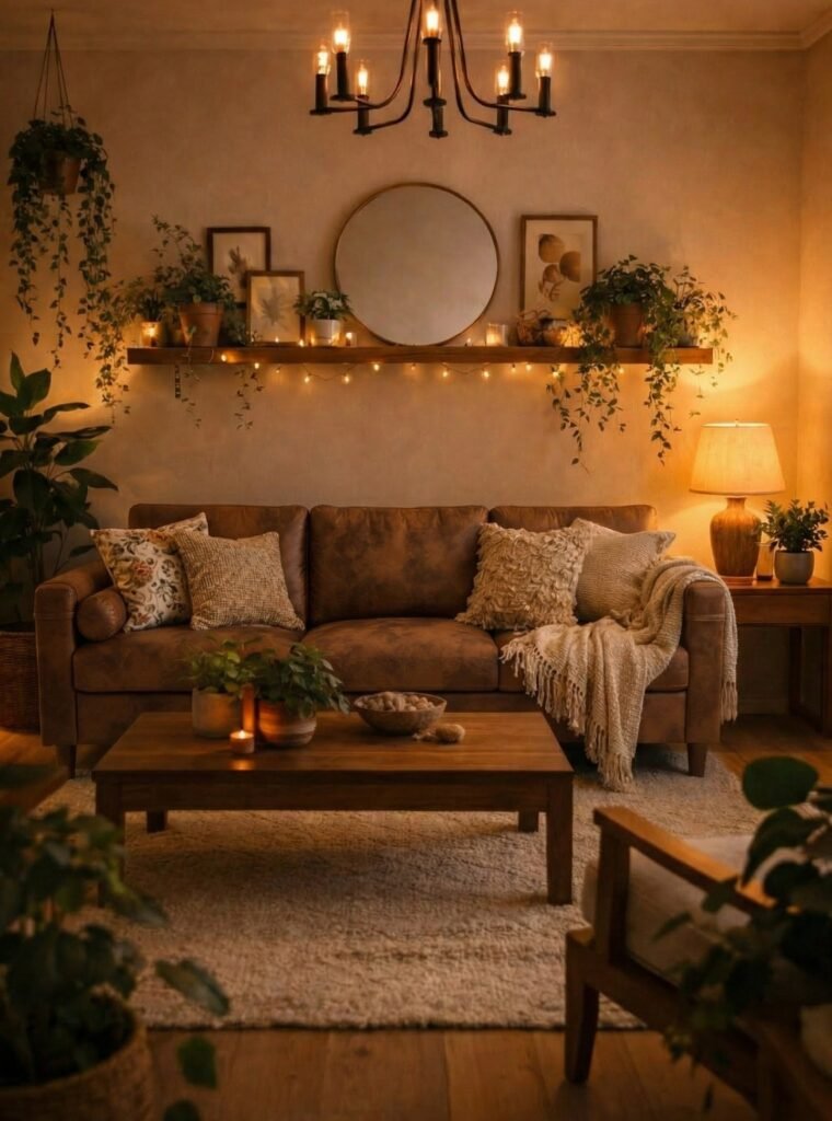 Warm Layered Lighting