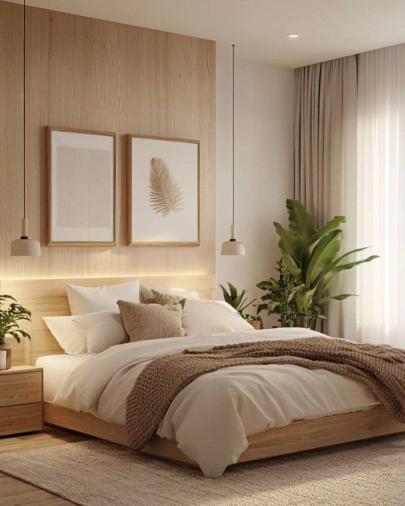 Warm Walls With Wood Texture