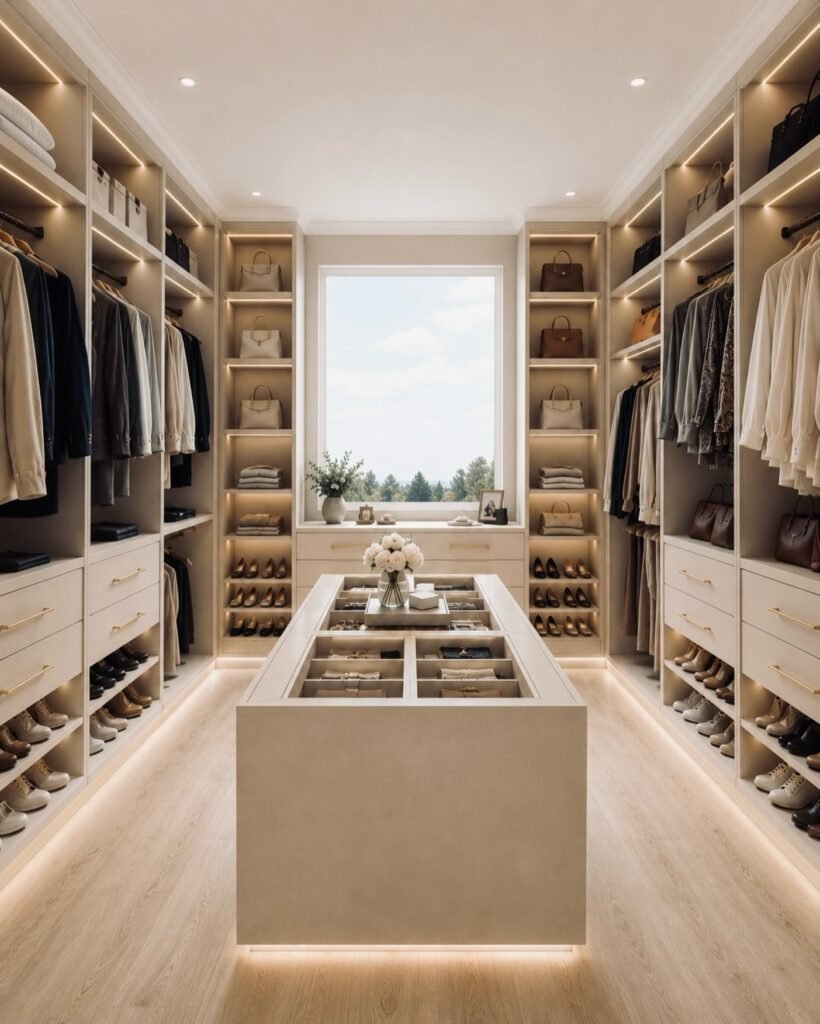 Window-Focused Closet Island