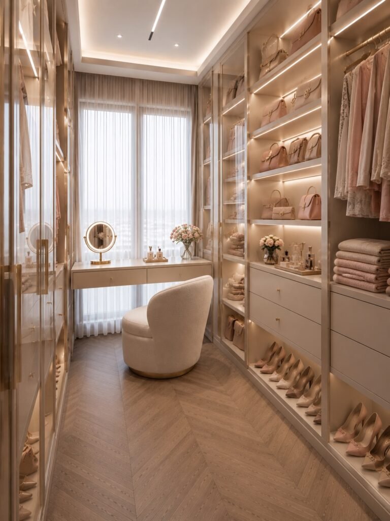 Window-Side Dressing Area