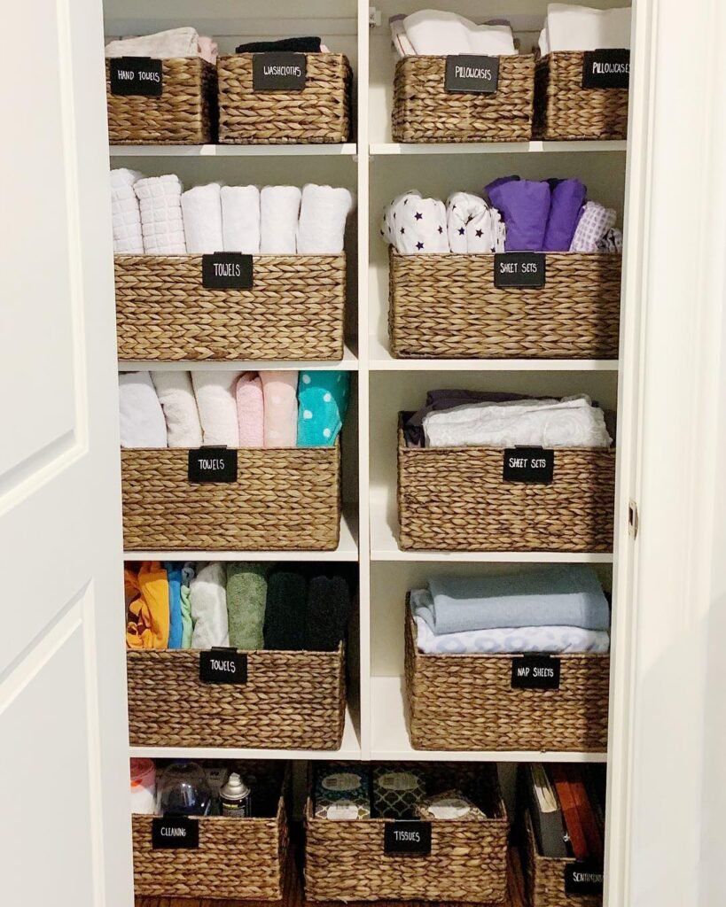 Arrange Paper Products in Rows