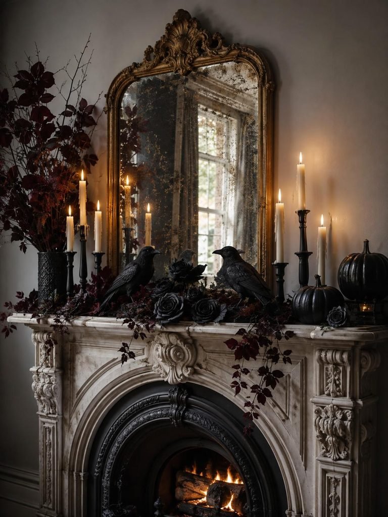 Gothic Marble Ravens