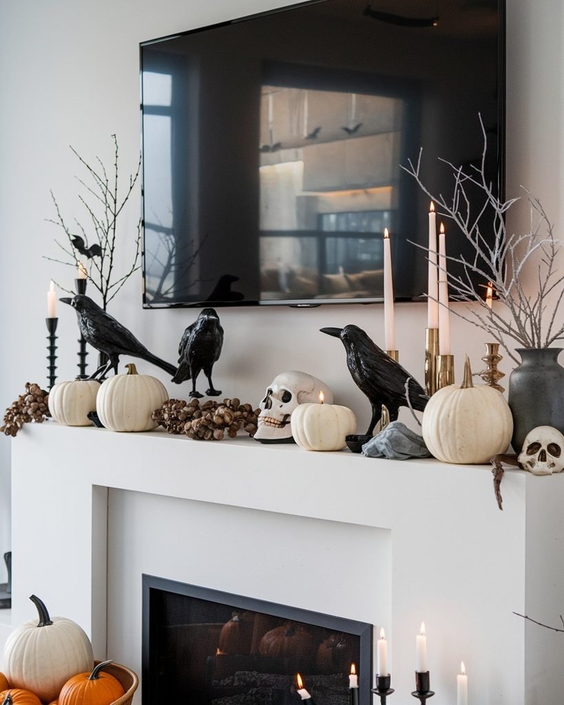 Mantel Under the TV
