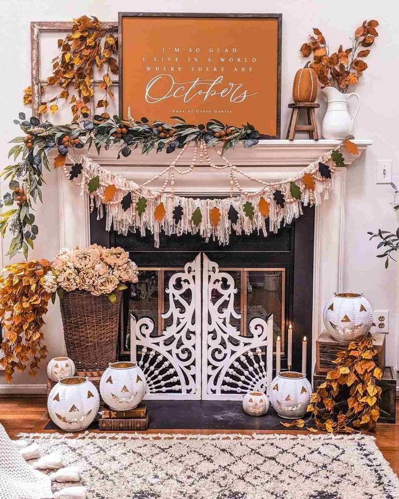 October Quote Mantel