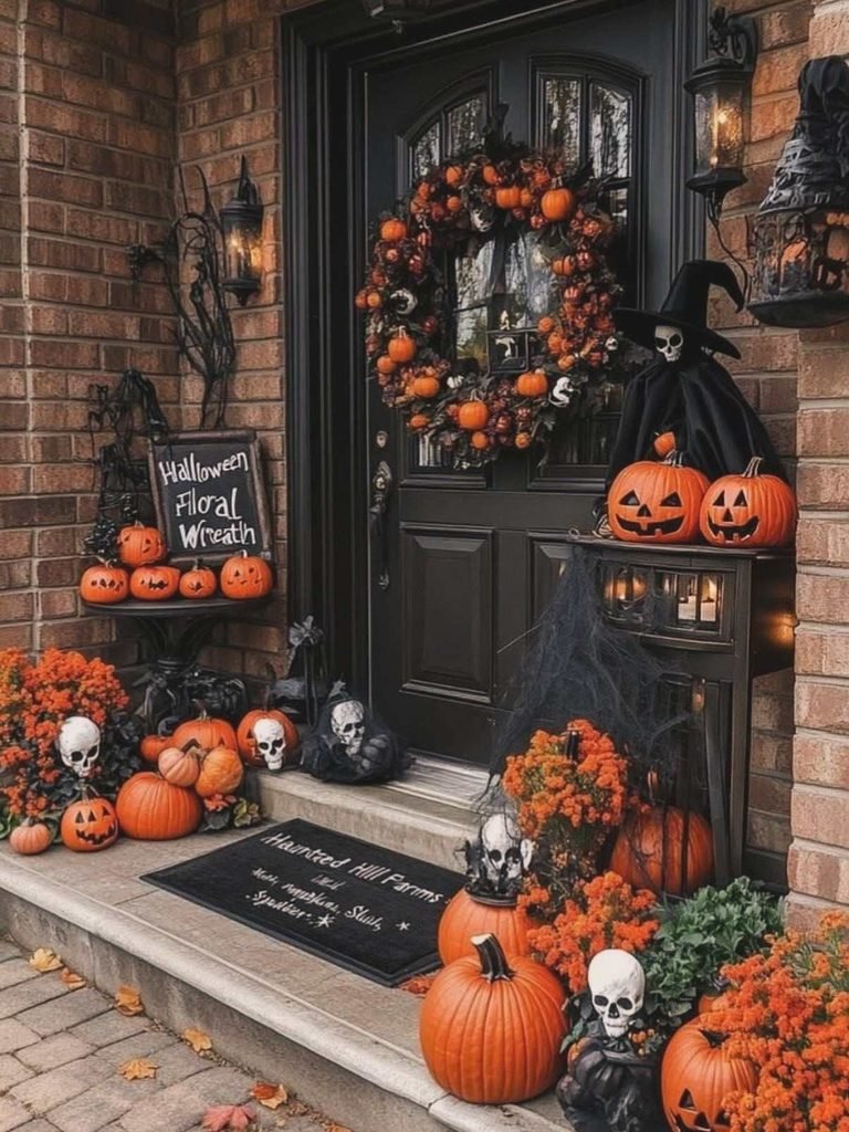 Pumpkin Floral Wreath