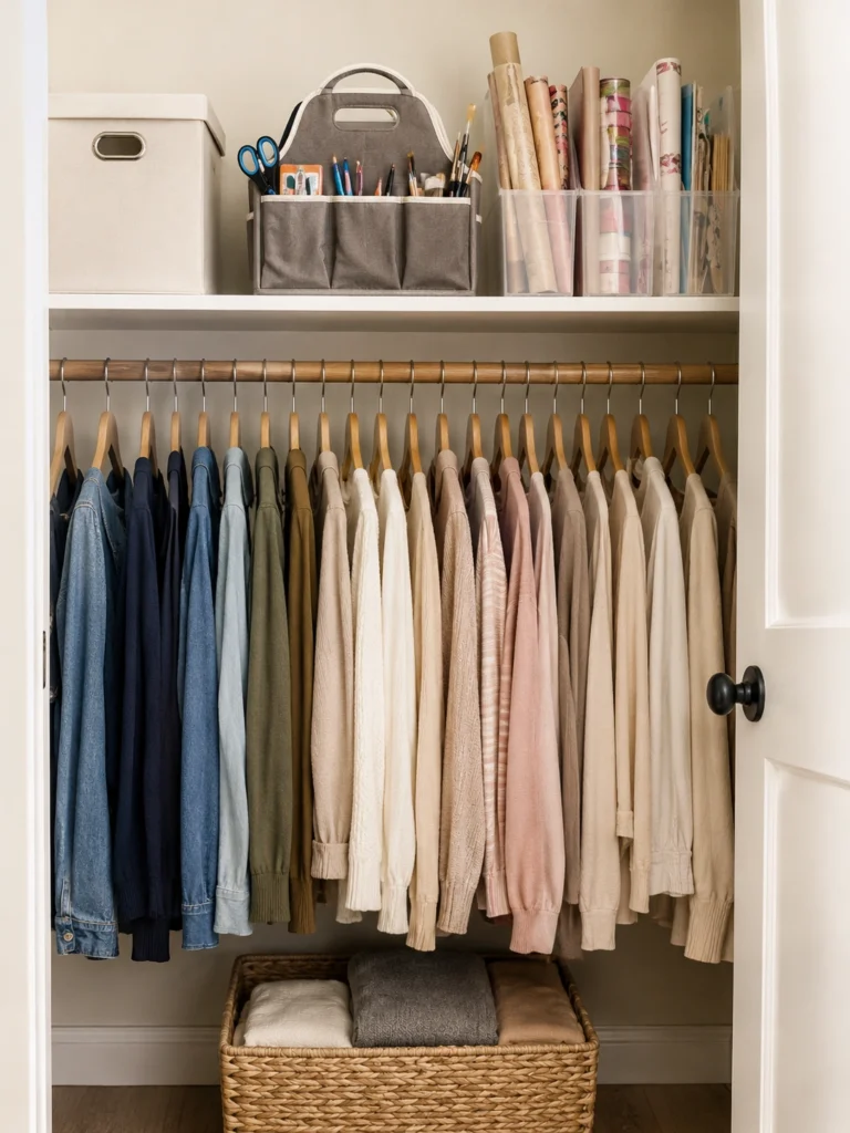 Separate Hobby Supplies From Everyday Clothes