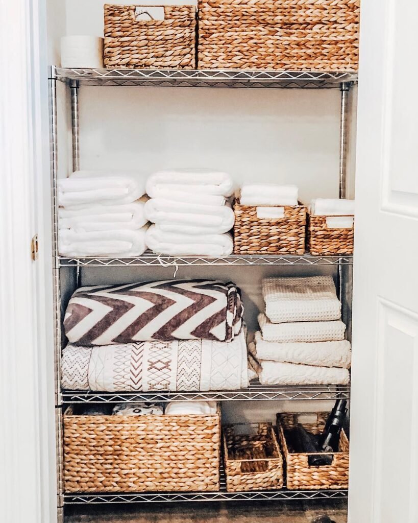 Split Tall Shelf Gaps With Risers