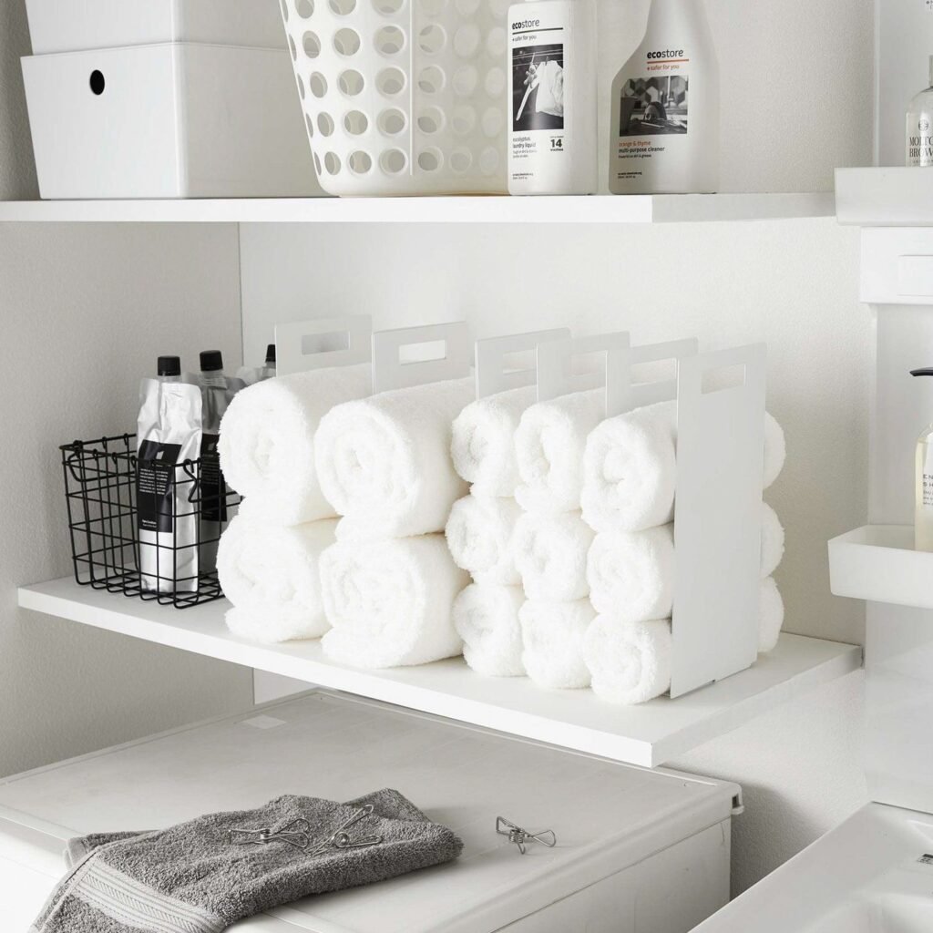 Store Small Linens Vertically