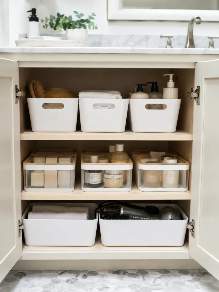 Use Matching Bins for a Cleaner Look