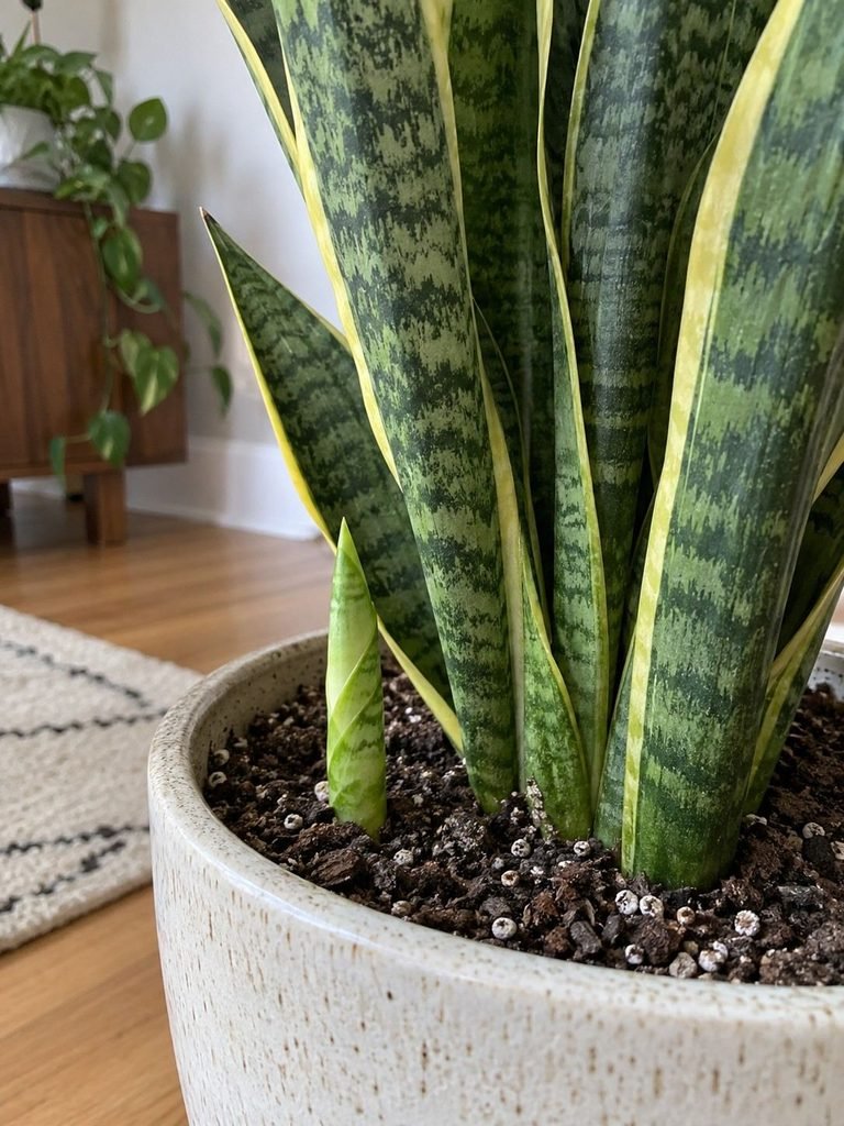 How snake plants actually grow