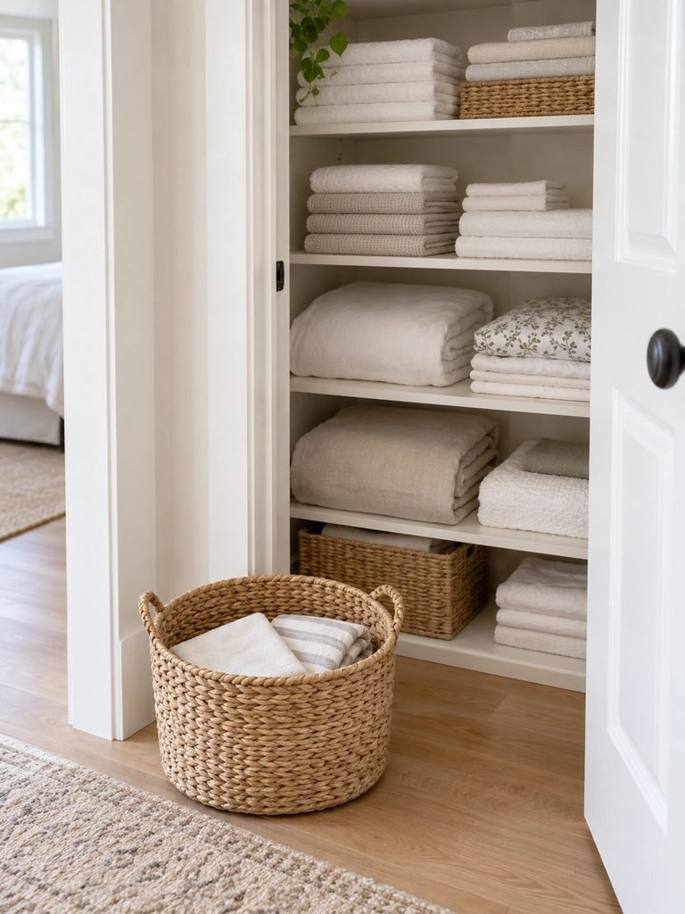 Linen Closet Organizing Ideas