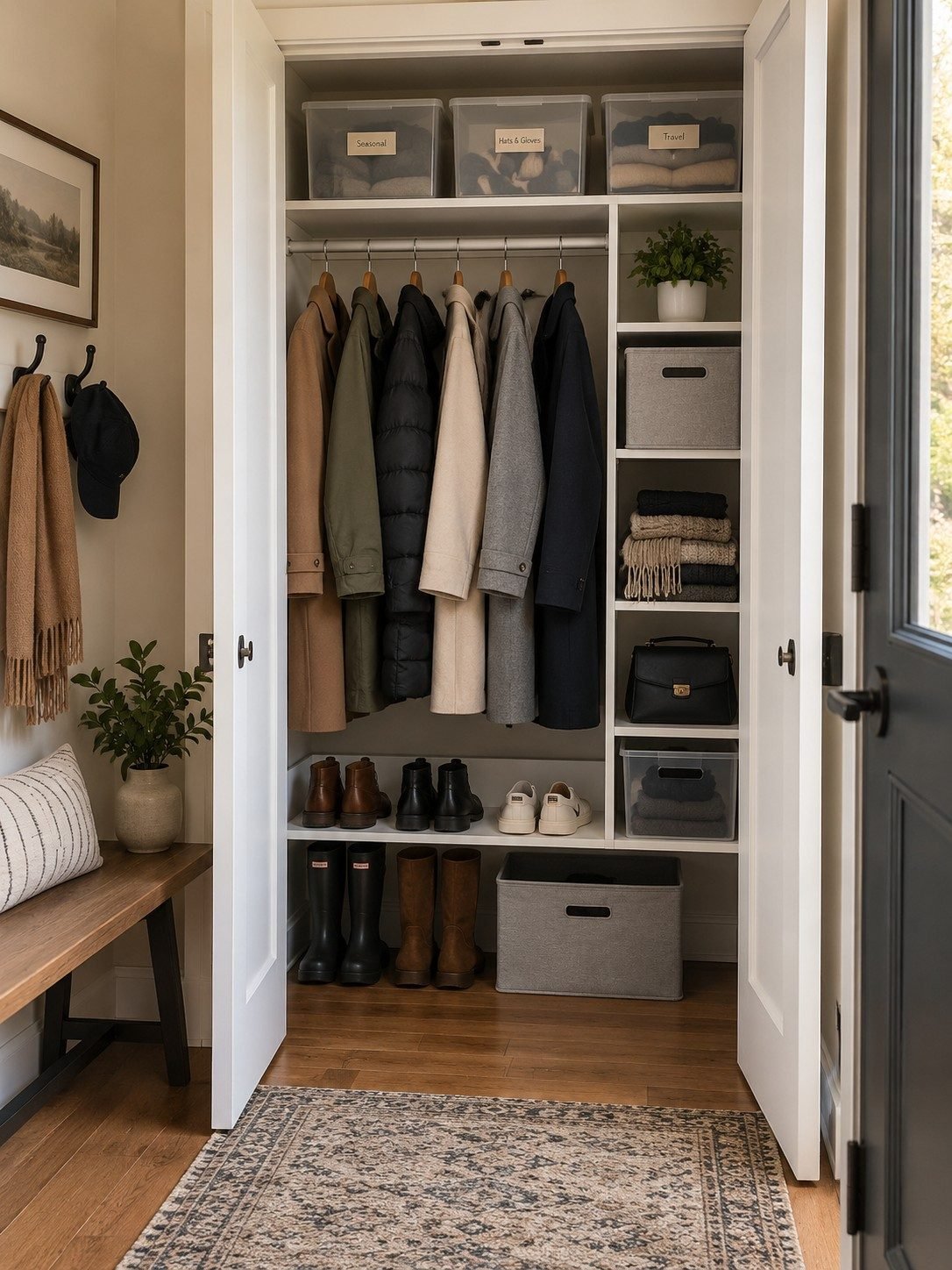 Smart Coat Closet Organize Ideas for a Calm, Clutter-Free Entryway