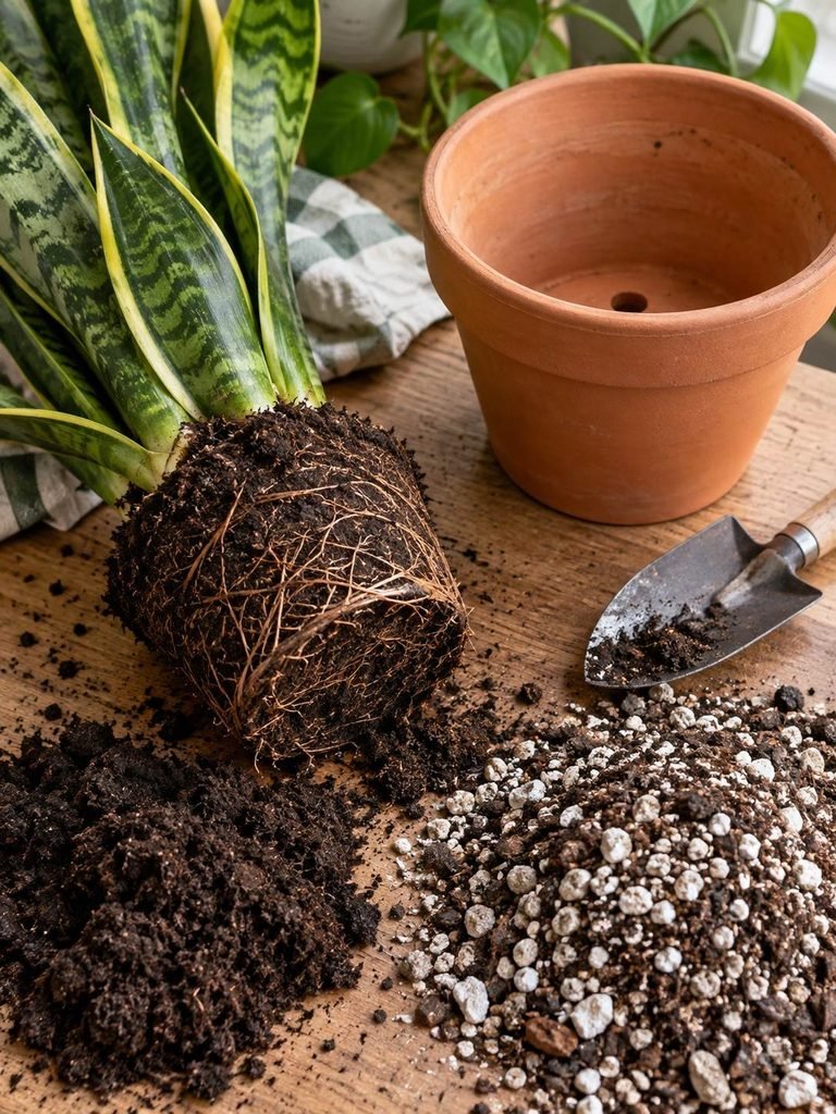 Snake Plant soiling